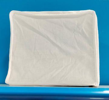 Funda blanca con Cremallera
