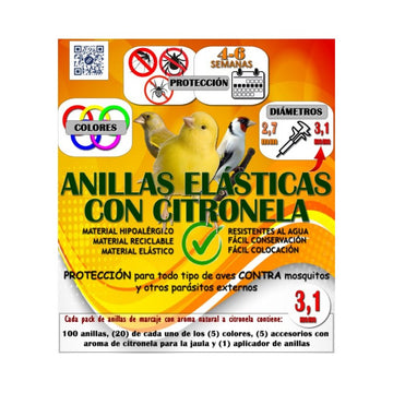 Anillas marcaje con Citronella