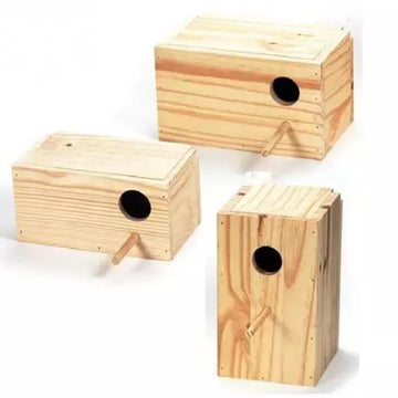 Nido madera para Pájaros Exóticos