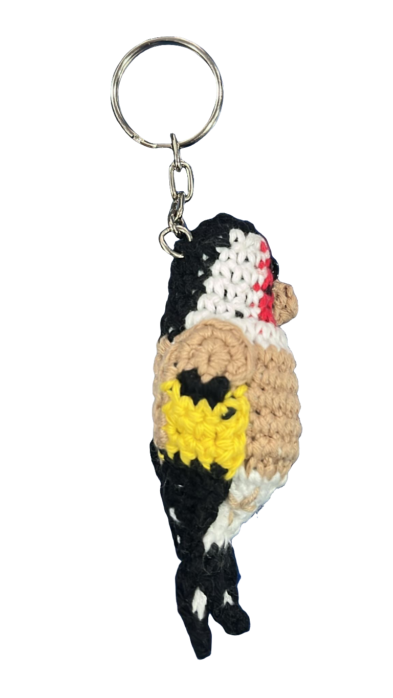 Llavero crochet Jilguero