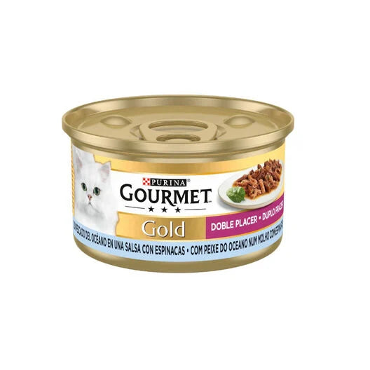 Lata Purina Gold Gourmet Bocados Atún y Espinacas