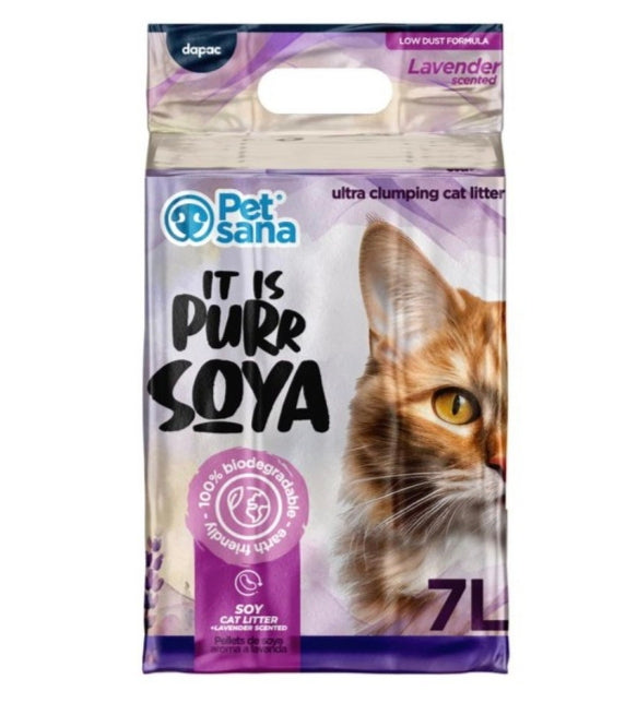 Lecho vegetal arena de soja gato