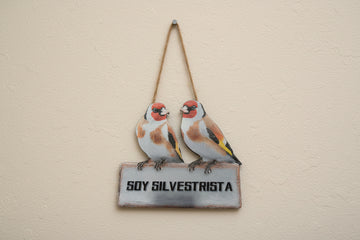 Cartel Pareja Jilguero "Soy Silvestrista "