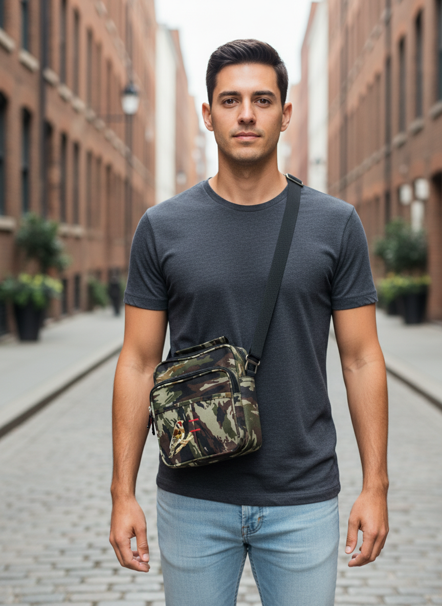 Bandolera Camuflaje Jilguero Bordado