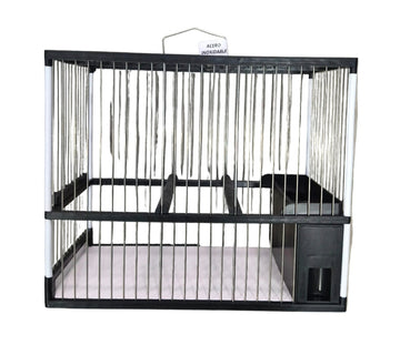 Jaula C2 Negra Acero Inoxidable