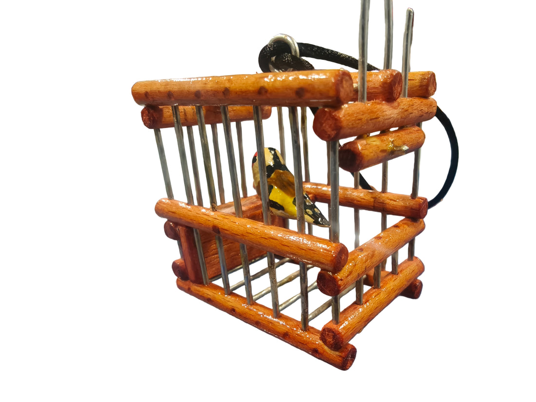 Jaula de Palanza con Jilguero
