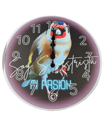 Reloj Jilguero Soy Silvestrista Mi Pasión