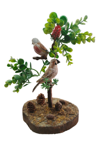 Diorama de Pareja de Pardillos